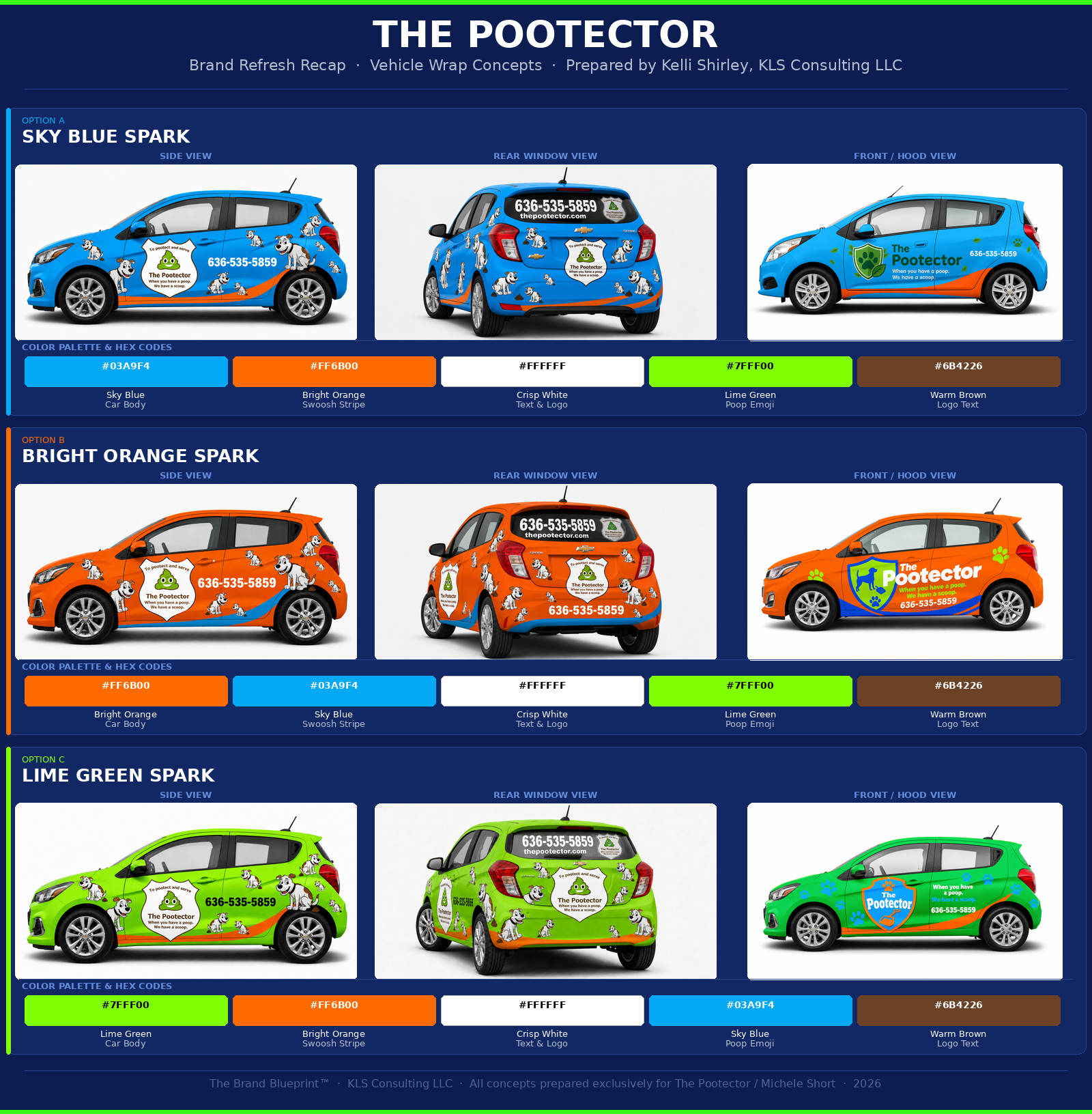 The Pootector vehicle wrap concepts